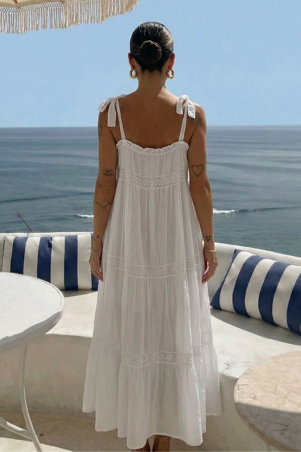 Sycamore Strap Dress | White - Image 2