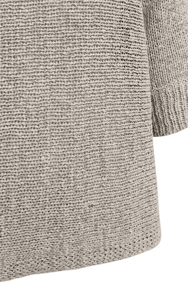 Tapper Pullover 205788 | Simply Taupe | Strik fra Freequent - Image 3
