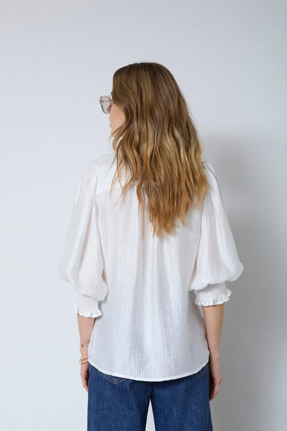 Tassy Lace SS Shirt 45073 | White | Top fra Co'couture - Image 6