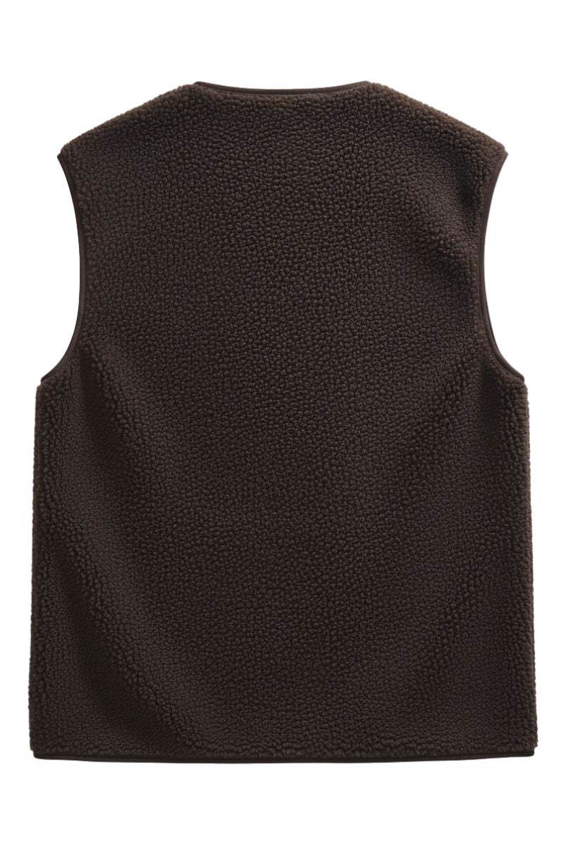 Teddy Waistcoat 207624 | Coffee Bean | Jakke fra Freequent - Image 3