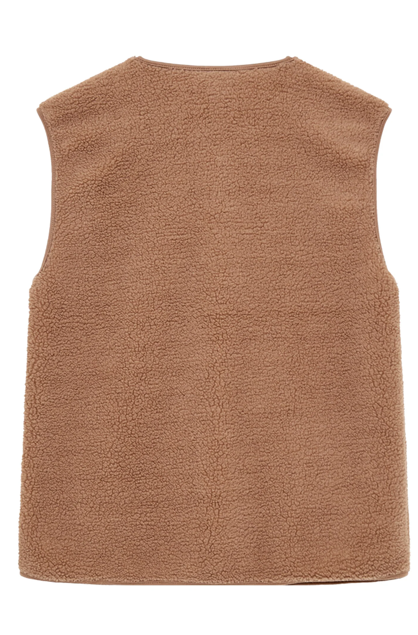 Teddy Waistcoat | Desert Taupe | Vest fra Freequent - Image 2