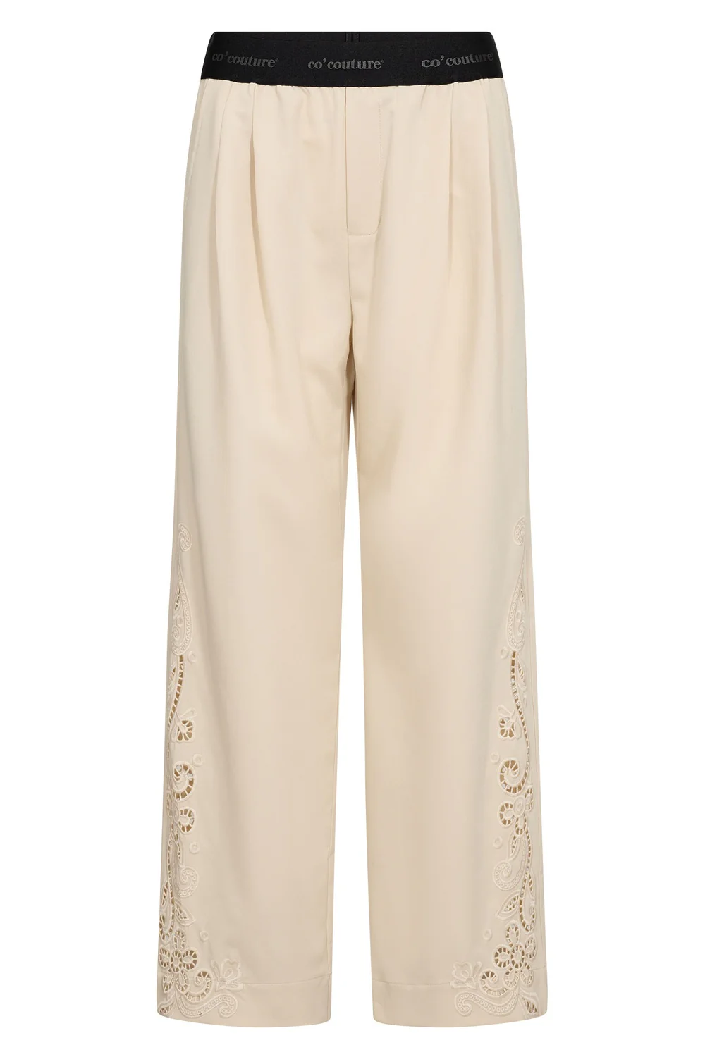 Tenga Logo Emb Pant 41099 | Bone | Bukser fra Co'couture - Image 2