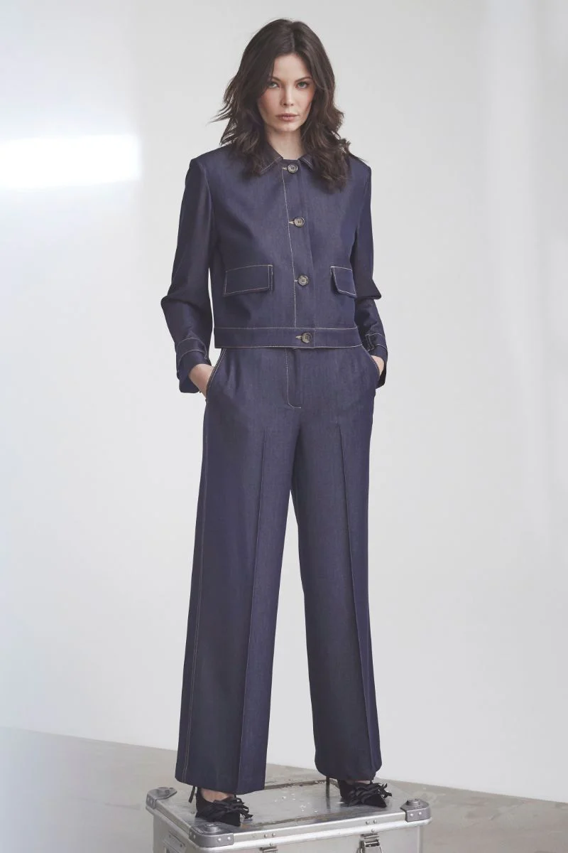 Terry Denim Jacket 30325 | Dark Denim | Jakke fra Co'couture - Image 7