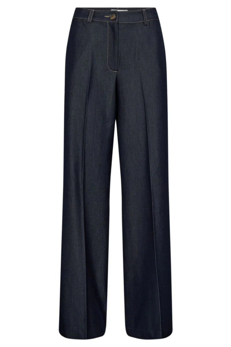 Terry Denim Pant 31528 | Dark Denim | Bukser fra Co'couture - Image 2