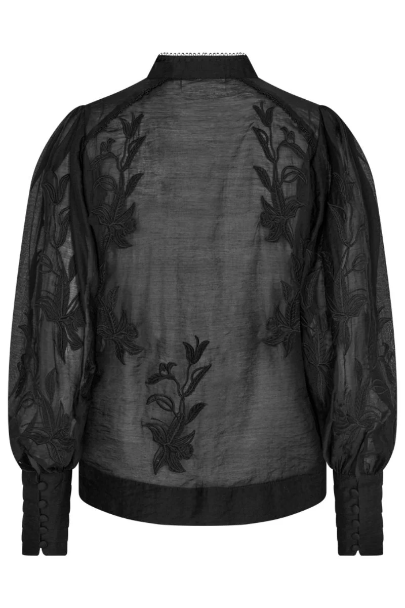 Thilde Shirt | Black | Skjorte fra Copenhagen Muse - Image 2