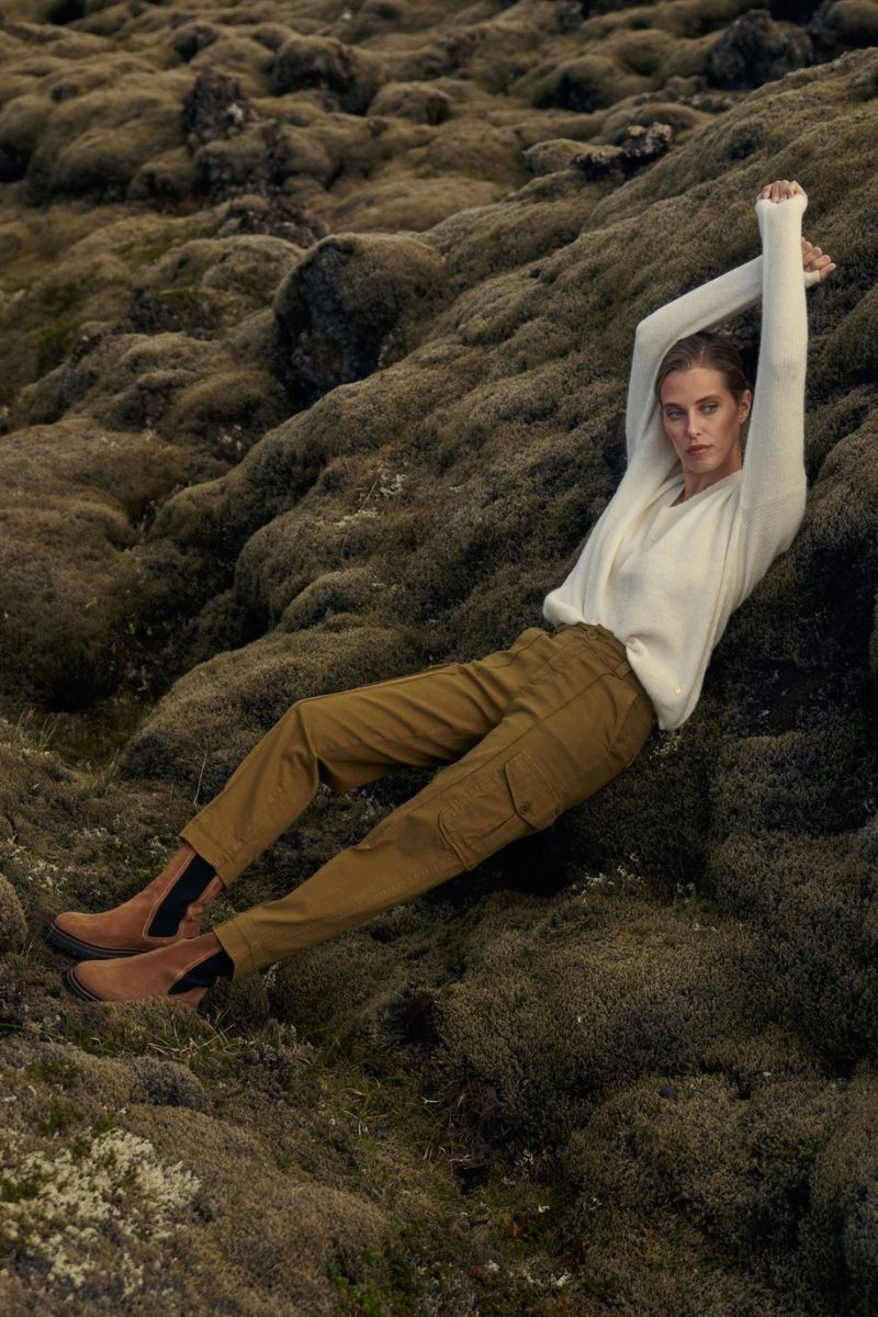 Thora V-Neck Knit | Ecru | Strik fra Mos Mosh - Image 6