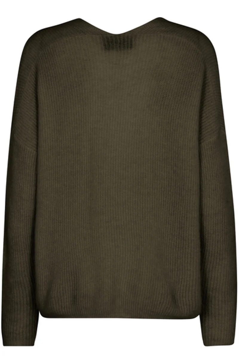 Thora V-Neck Knit | Grape Leaf | Strik fra Mos Mosh - Image 4