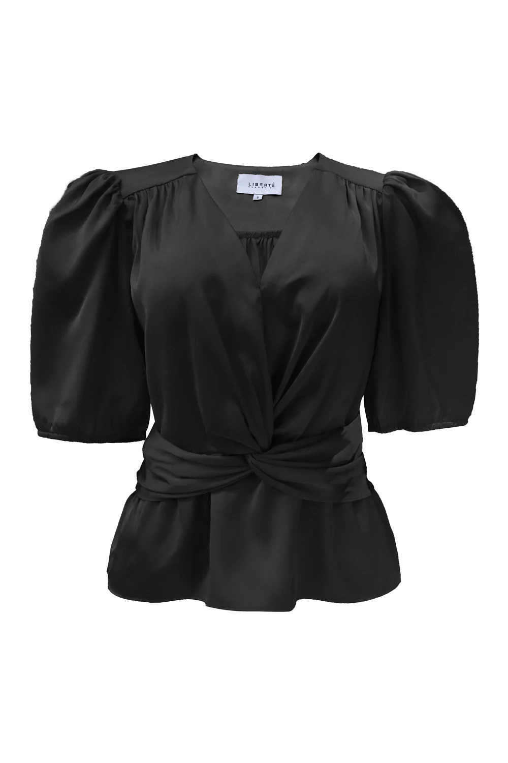 Tiki Ss Twist Blouse | Black | Bluse fra Liberté - Image 2