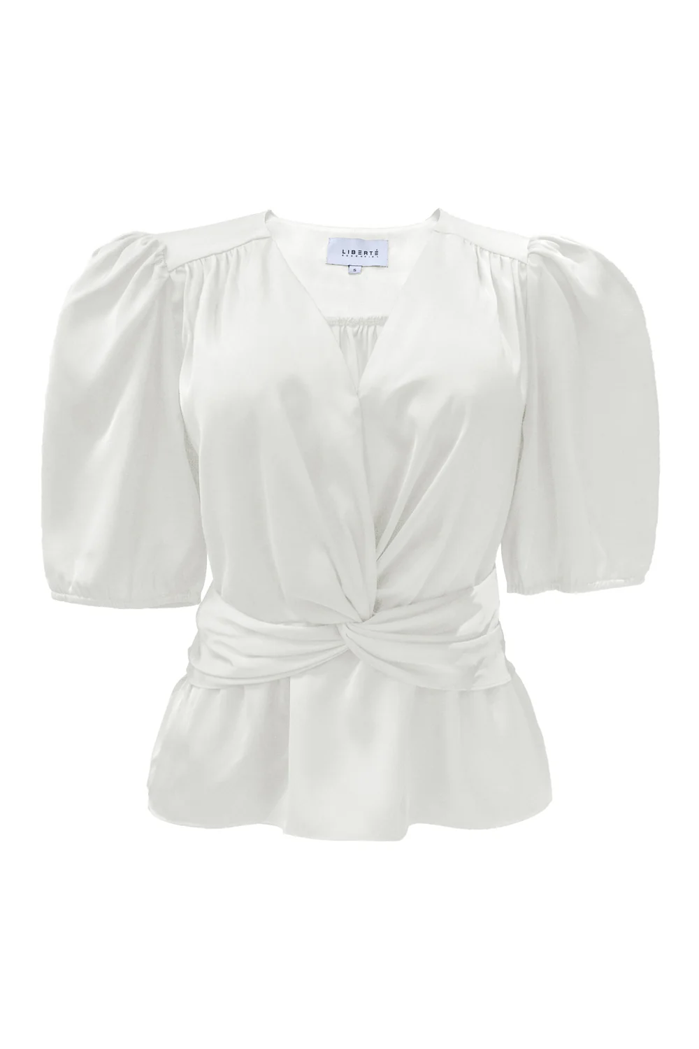 Tiki Ss Twist Blouse | Offwhite | Bluse fra Liberté - Image 3