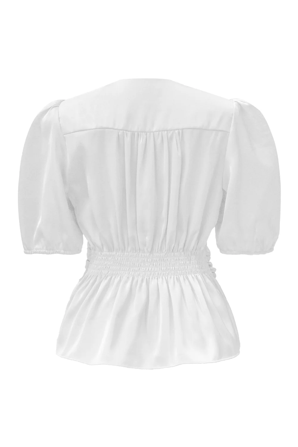 Tiki Ss Twist Blouse | Offwhite | Bluse fra Liberté - Image 4