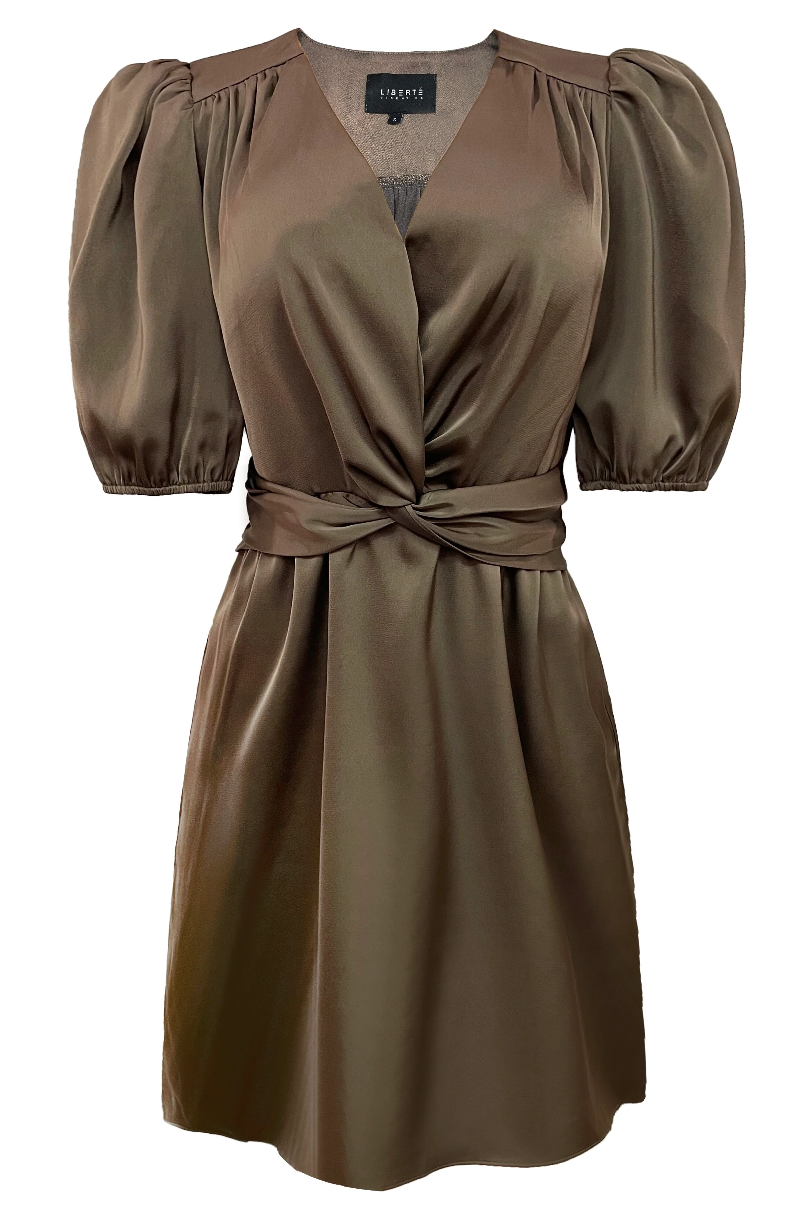 Tiki Ss Twist Dress | Brown | Kjole fra Liberté - Image 2