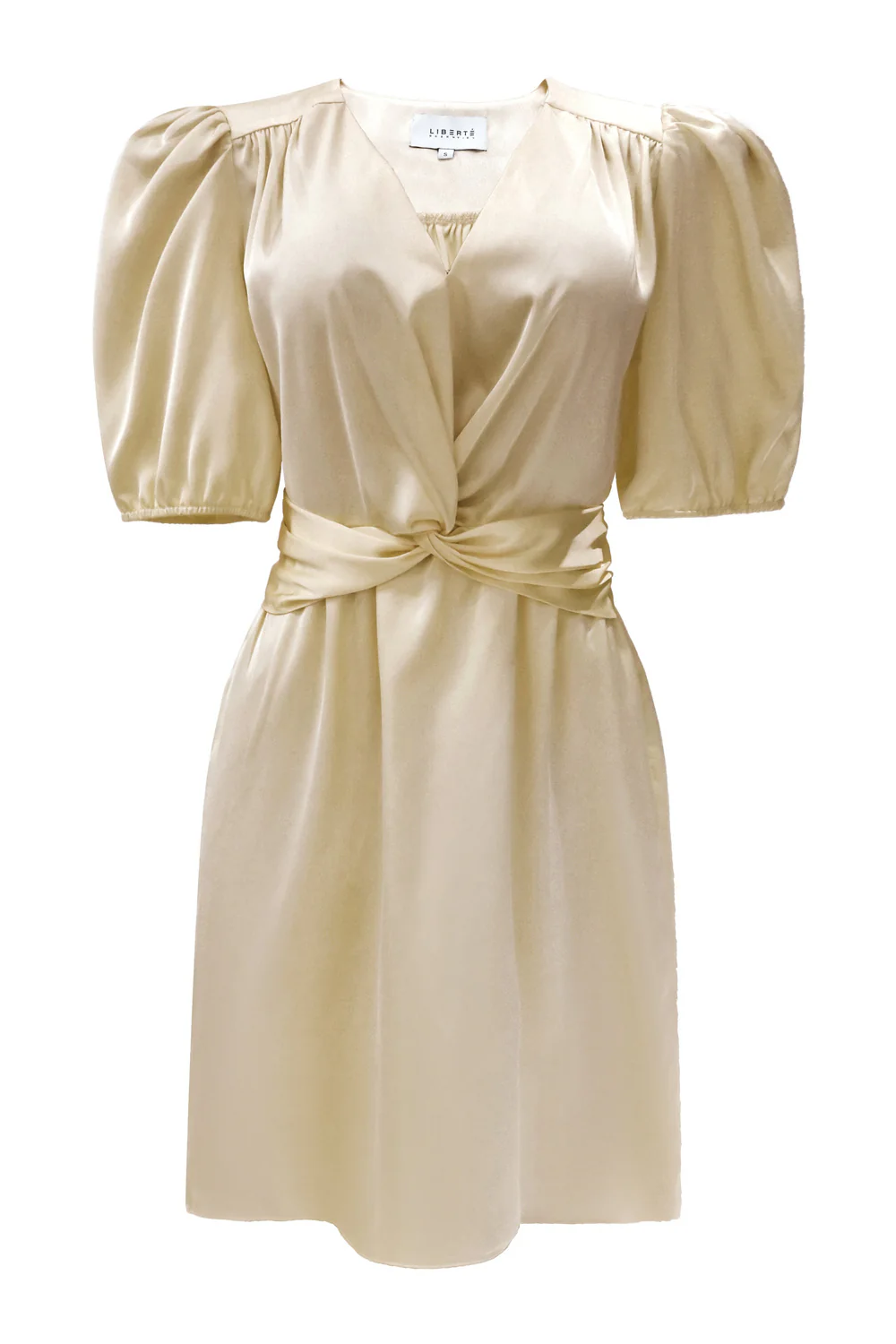 Tiki Ss Twist Dress | Champagne | Kjole fra Liberté - Image 2
