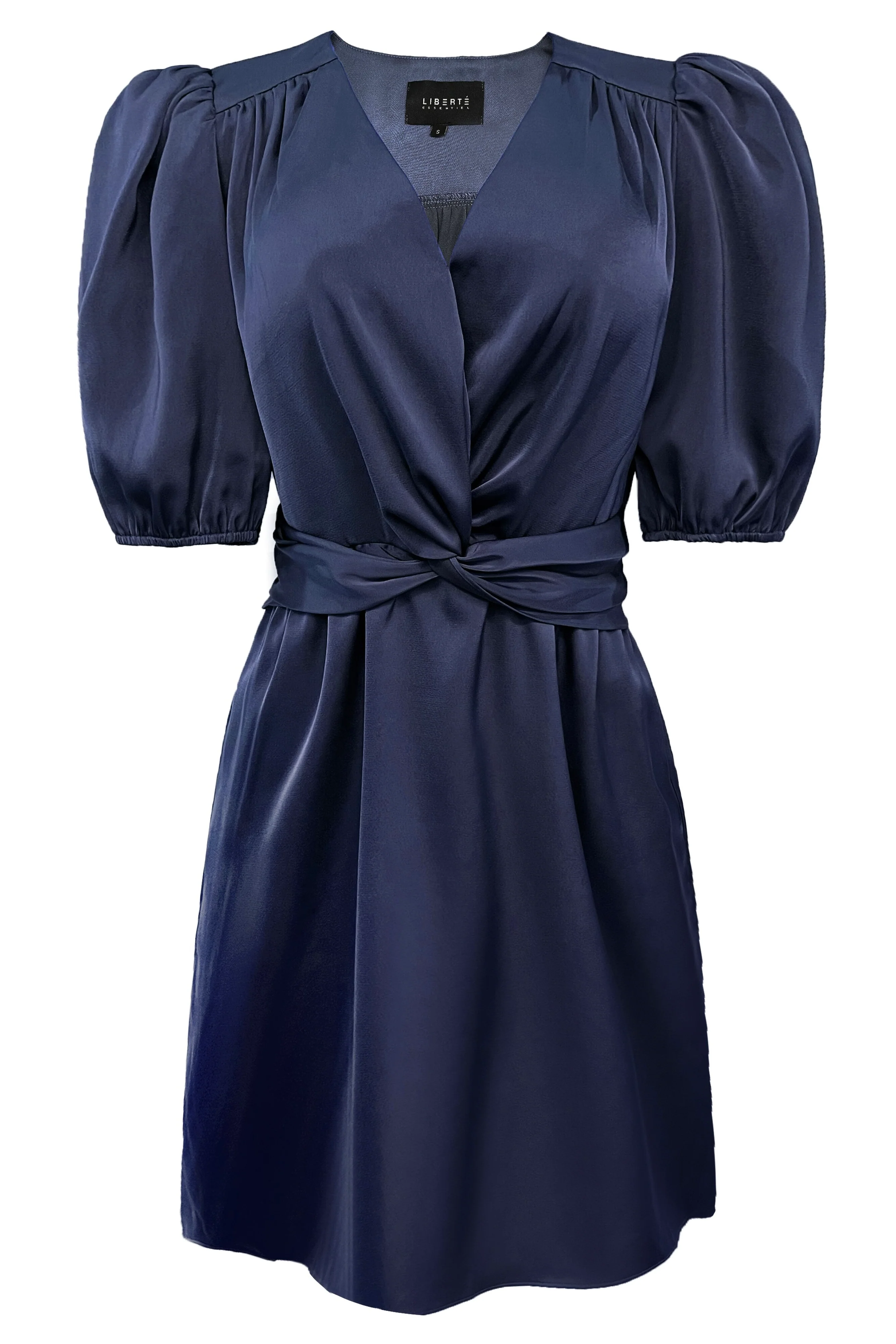 Tiki Ss Twist Dress | Midnight Navy | Kjole fra Liberté - Image 2