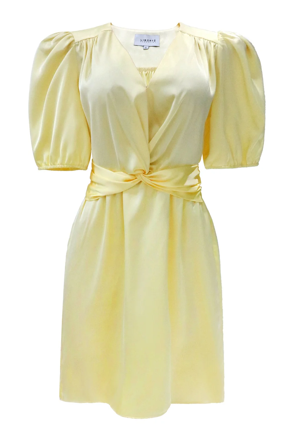 Tiki Ss Twist Dress | Yellow | Kjole fra Liberté - Image 3