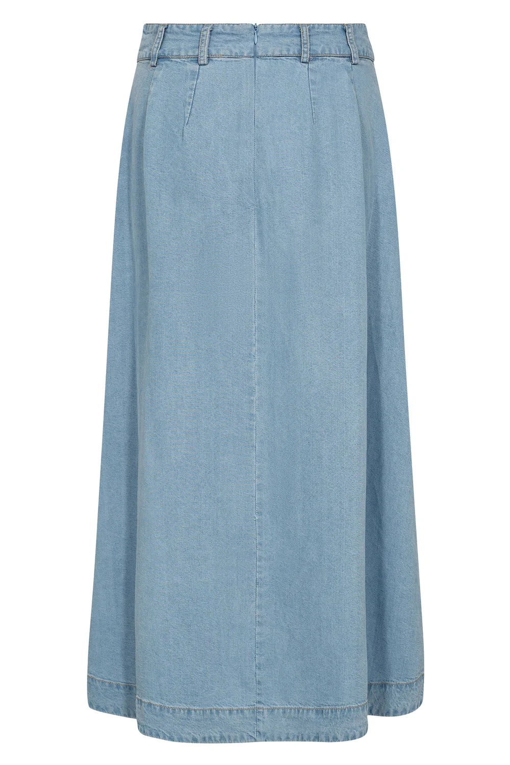 Tilly Anya Pleat Skirt 44017 | Fade Denim | Nederdel fra Co'couture - Image 4