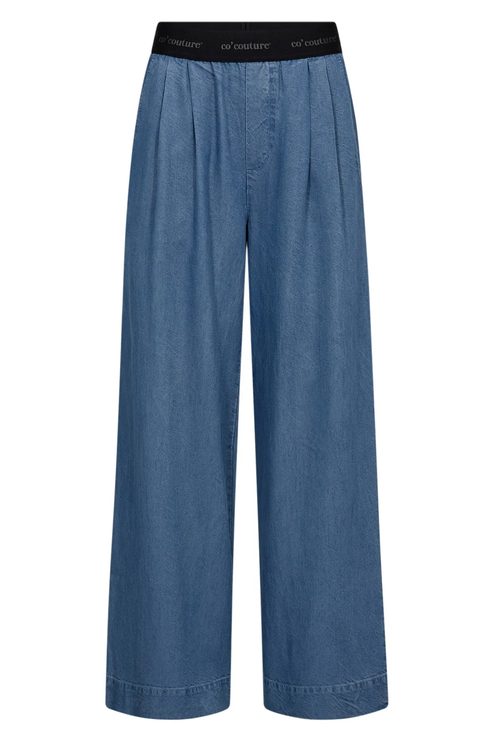 Tilly Logo Pant 41075 | Denim blue | Bukser fra Co'couture - Image 2