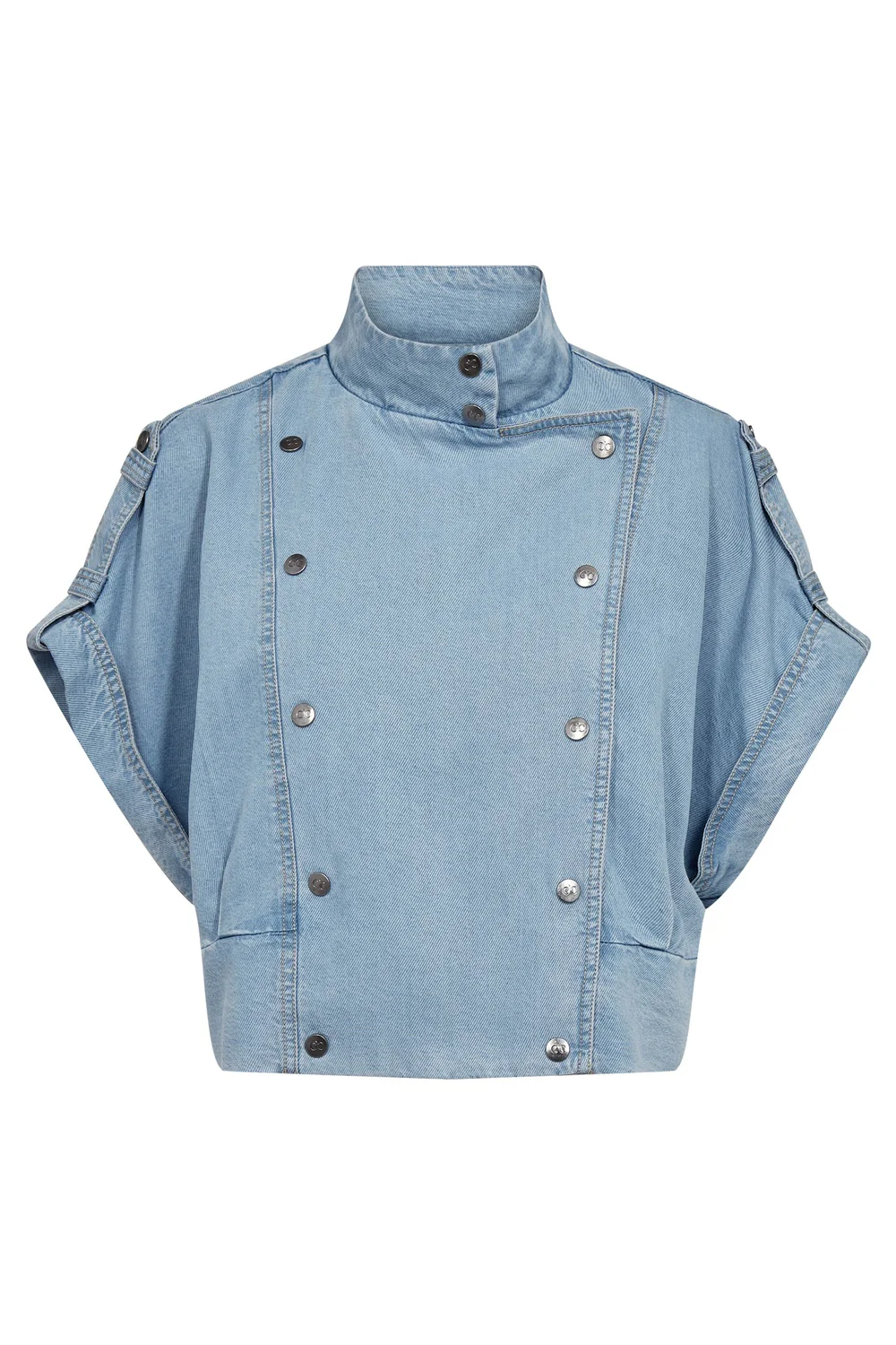Tillycc Vest | Fade Denim | Vest fra Co'Couture - Image 2