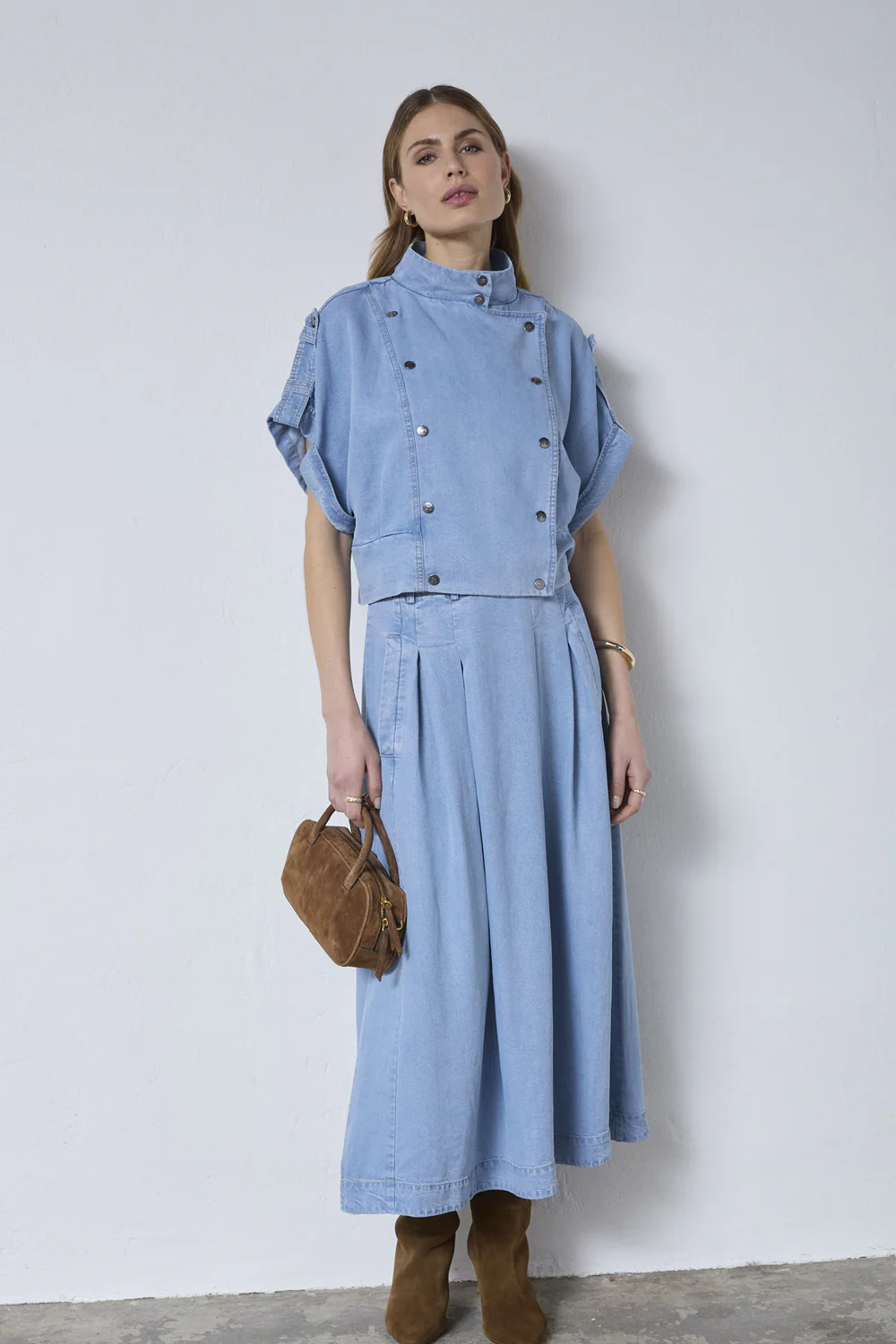 Tillycc Vest | Fade Denim | Vest fra Co'Couture - Image 3