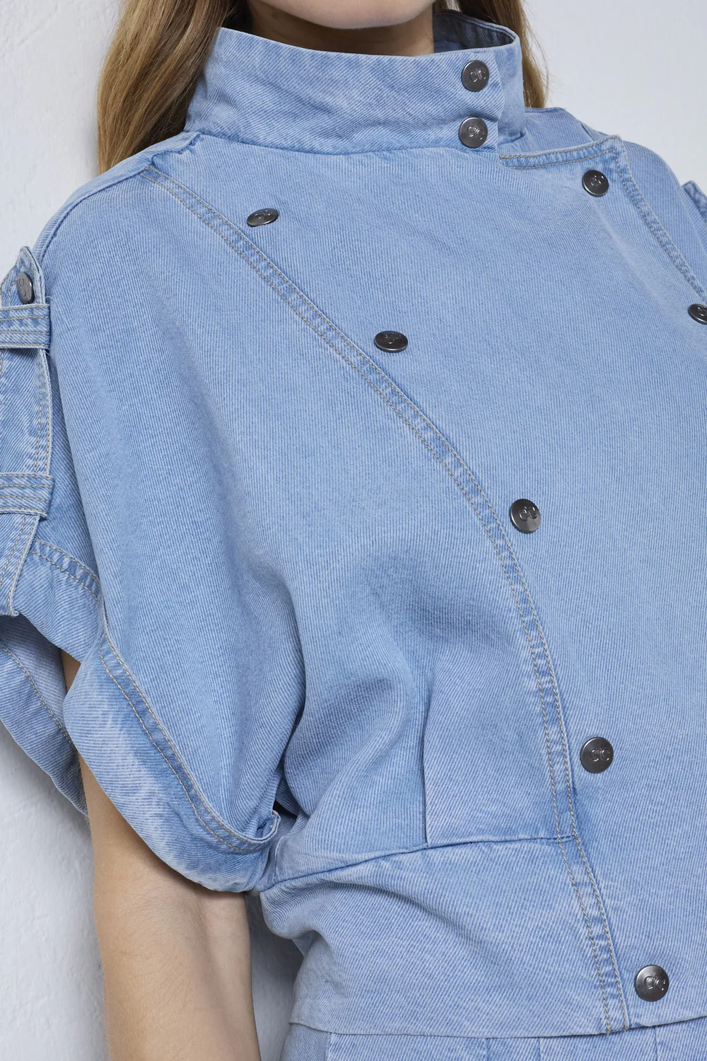 Tillycc Vest | Fade Denim | Vest fra Co'Couture - Image 7