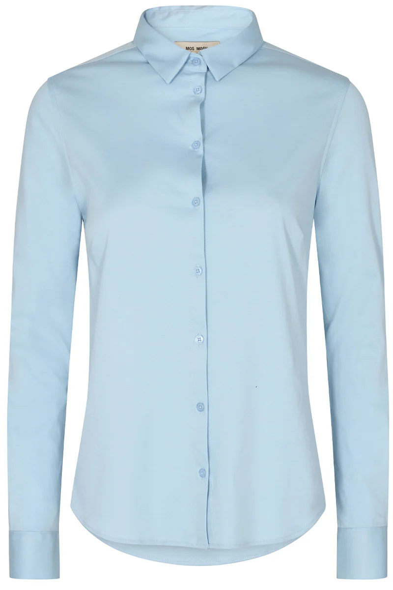 Tina Jersey Shirt | Bel air blue Jersey | Skjorte fra Mos Mosh