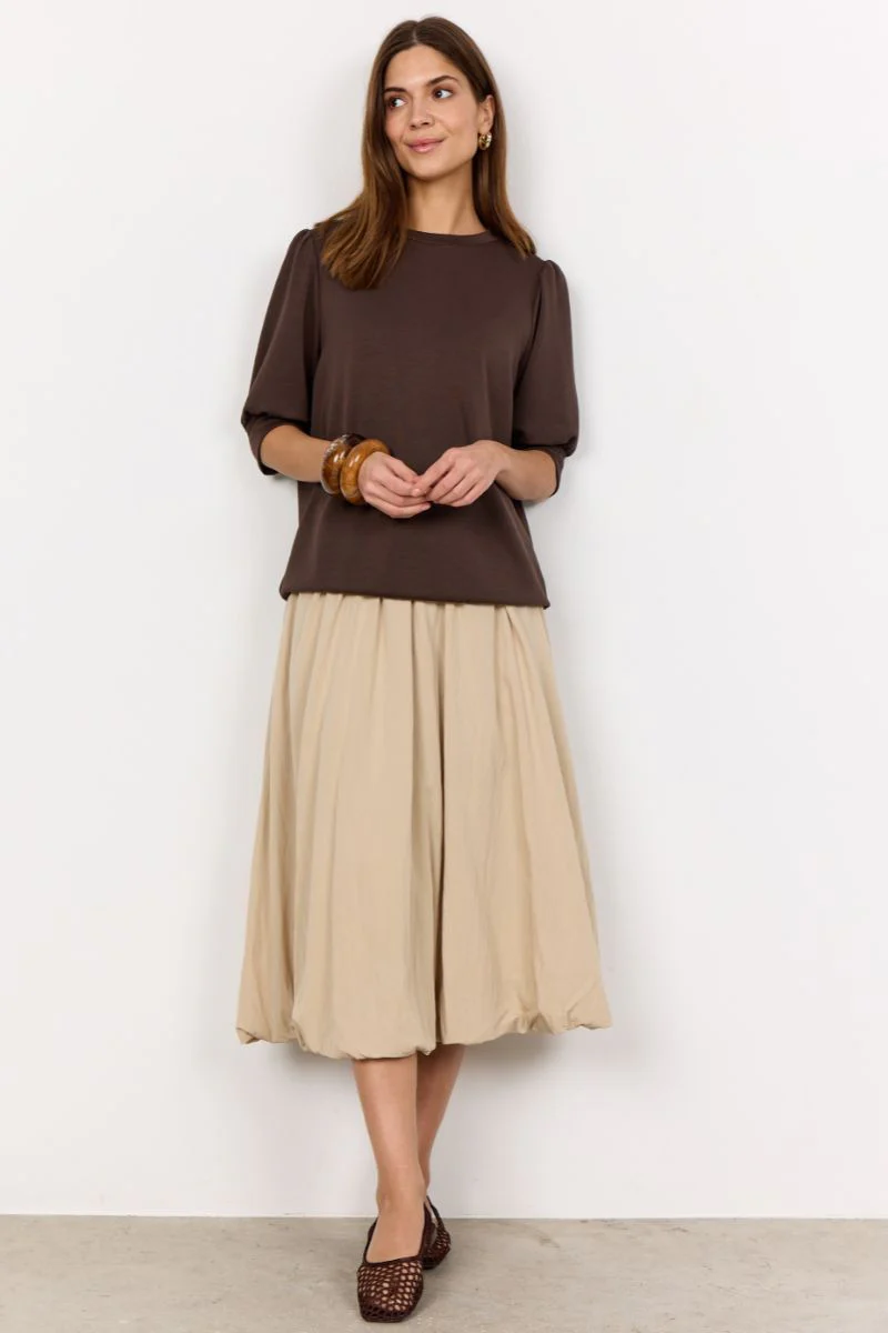 Tini Short Sleeve | Brun | Bluse fra Statebird - Image 4