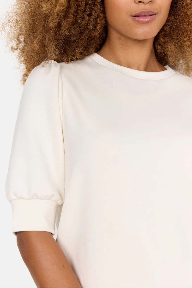 Tini Short Sleeve | Creme | Bluse fra Statebird - Image 9