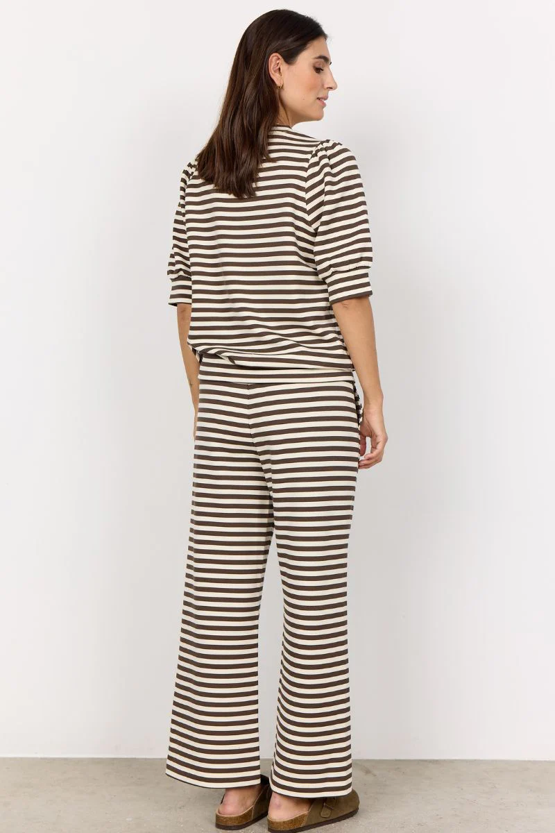 Tini Stripe Short Sleeve | Brun | Bluse fra Statebird - Image 9