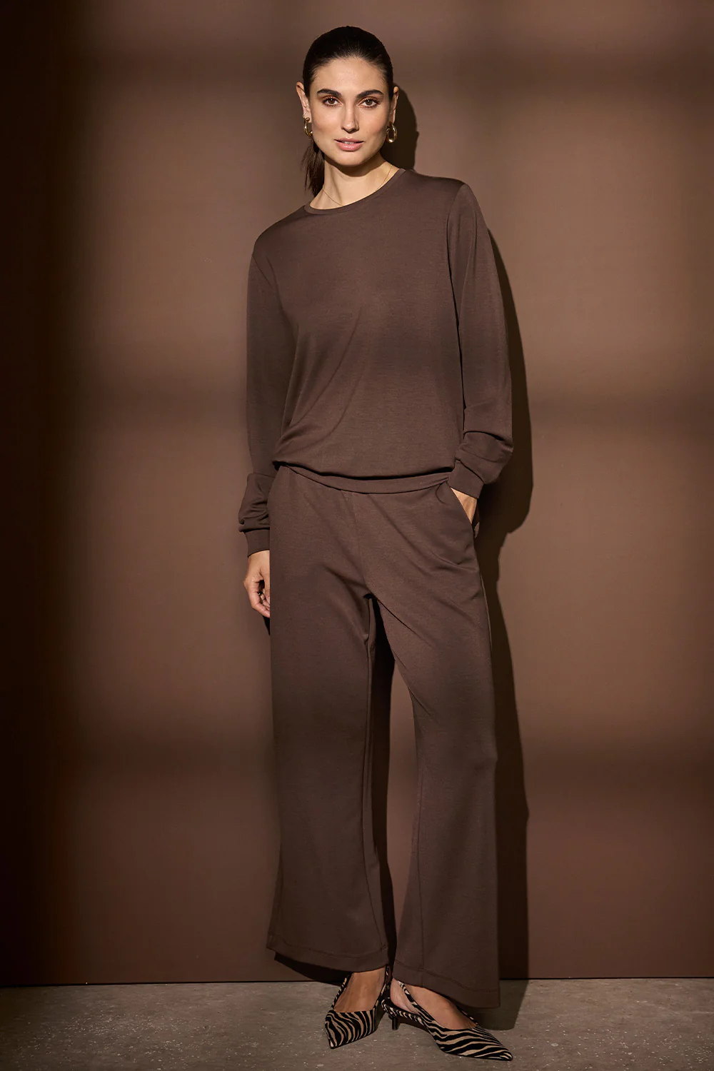 Tini Wide Pants | Brun | Bukser fra Statebird - Image 2