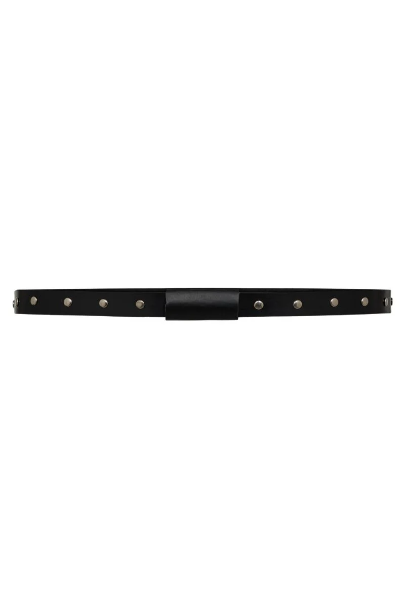 TonnaCC Leather Stud Belt | Black | Bælte fra Co'couture