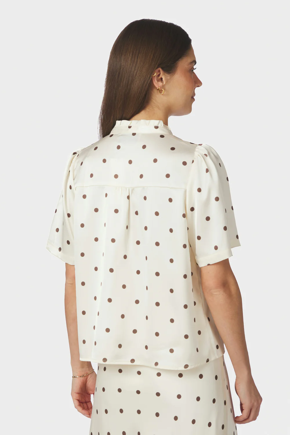 Torana Dotted Blouse | Creme - Image 5