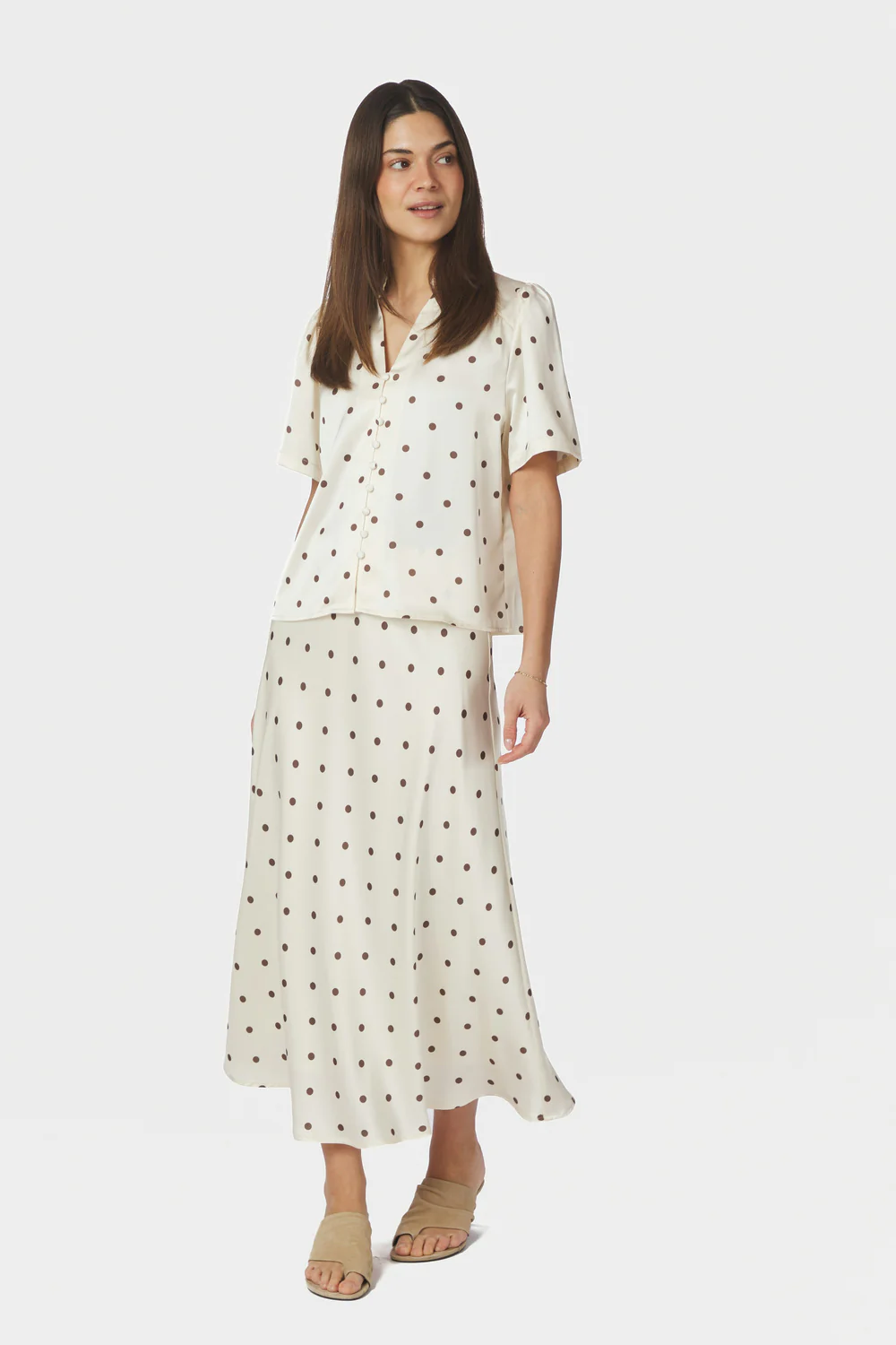 Torana Dotted Blouse | Creme - Image 6