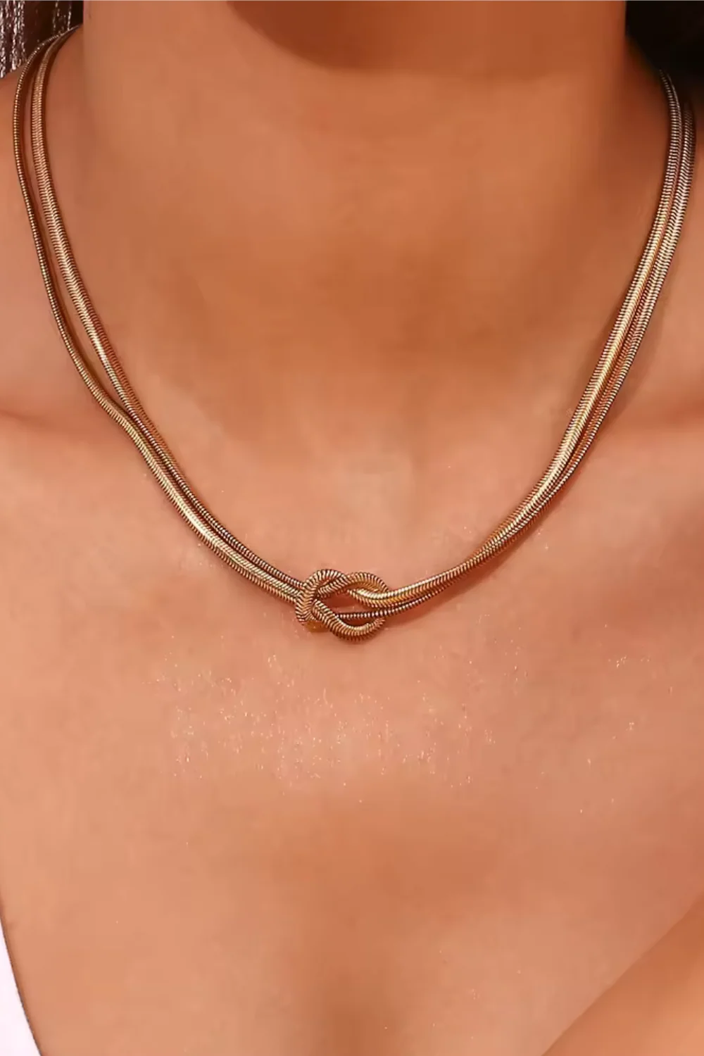 Twisted Snake Chain Necklace | Halskæde fra Birdsong - Image 2