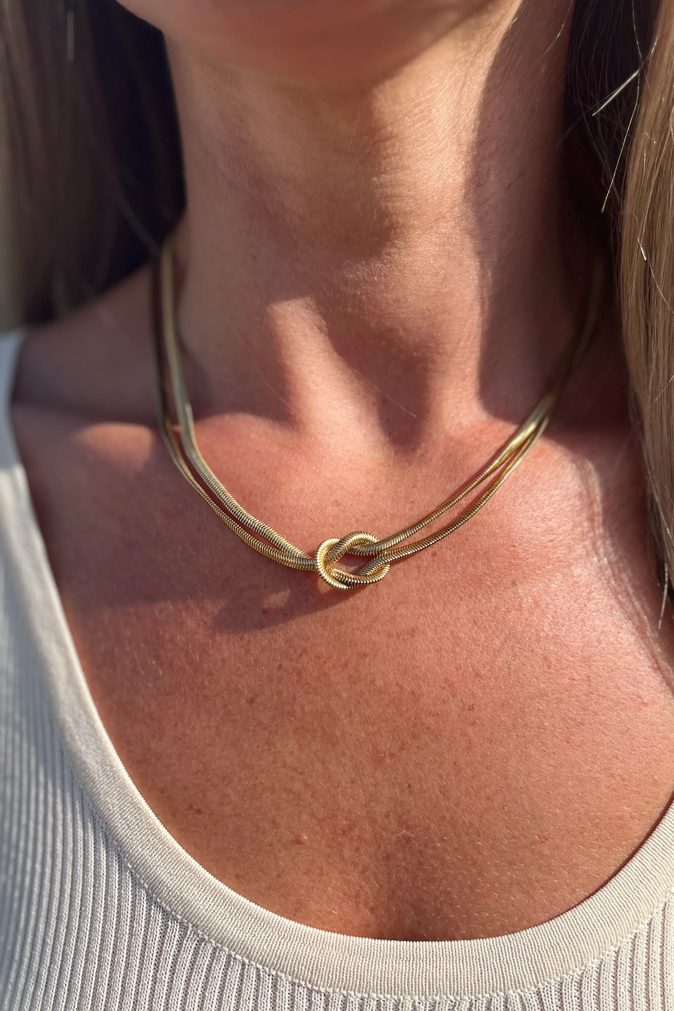 Twisted Snake Chain Necklace | Halskæde fra Birdsong - Image 3