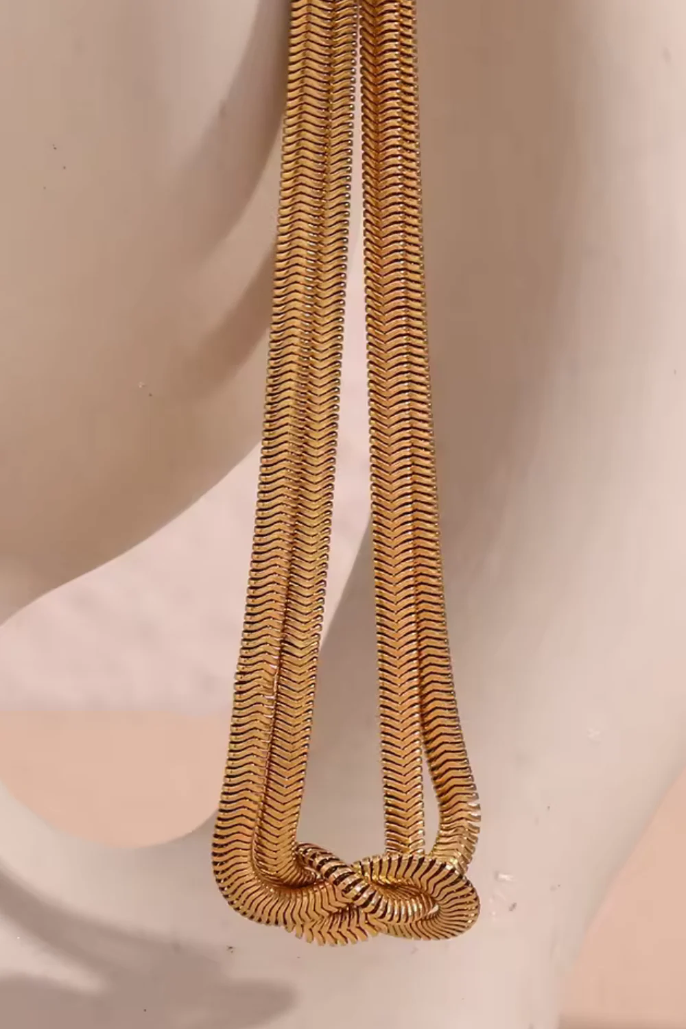 Twisted Snake Chain Necklace | Halskæde fra Birdsong - Image 5
