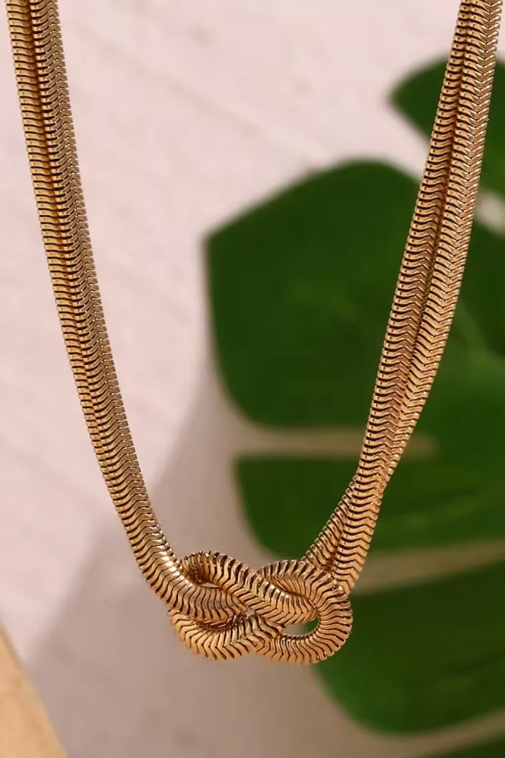 Twisted Snake Chain Necklace | Halskæde fra Birdsong - Image 6