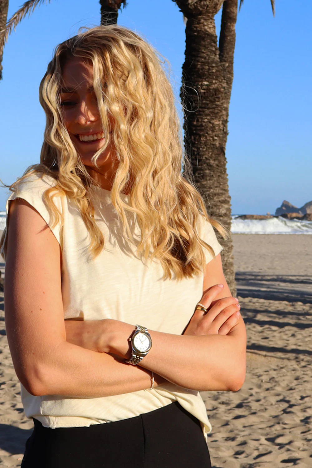 Ulla Tshirt | Ivory | Bluse fra Liberté - Image 2