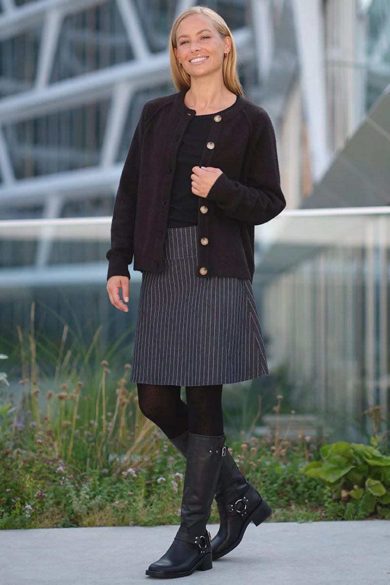 Uma Knit Cardigan | Black | Cardigan fra Prepair - Image 3
