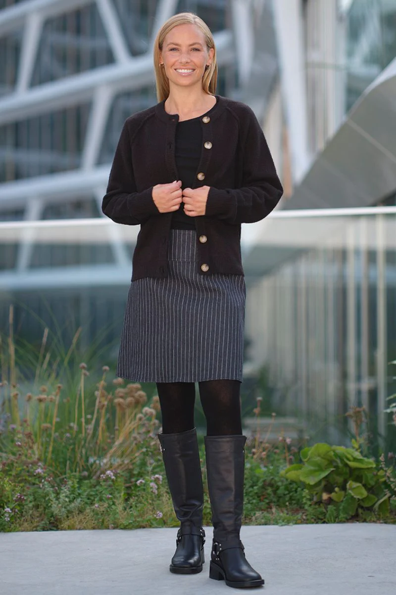 Uma Knit Cardigan | Black | Cardigan fra Prepair - Image 5