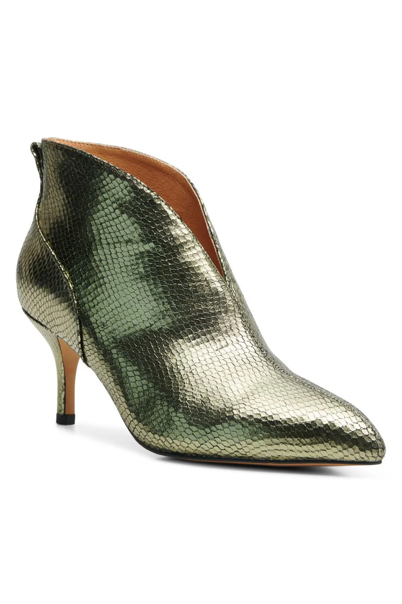 Valentine Low Cut Snake | Silver Olive | Støvler fra Shoe the Bear - Image 2