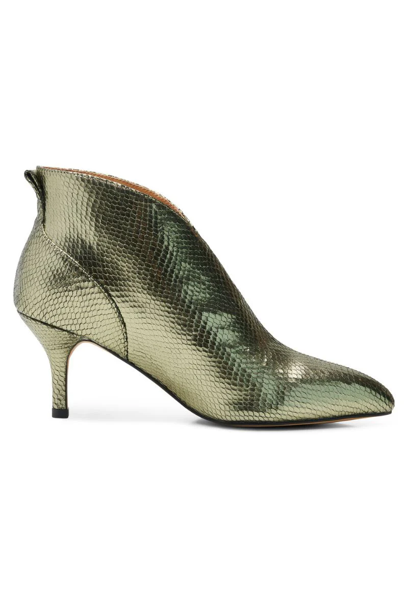 Valentine Low Cut Snake | Silver Olive | Støvler fra Shoe the Bear - Image 3