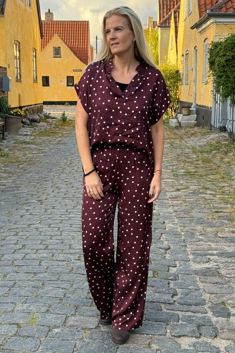 Valery Pant | Plum | Bukser fra Black Colour - Image 3