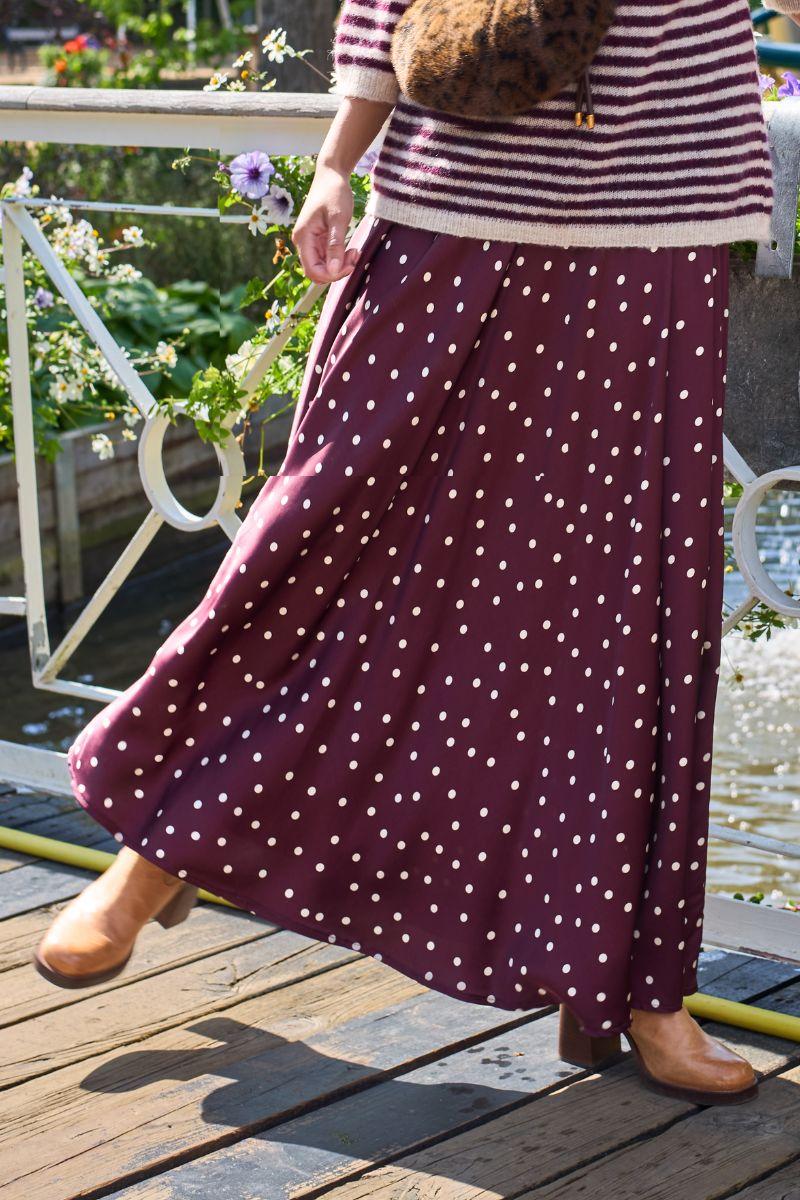 Valery Skirt | Plum | Nederdel fra Black Colour - Image 3
