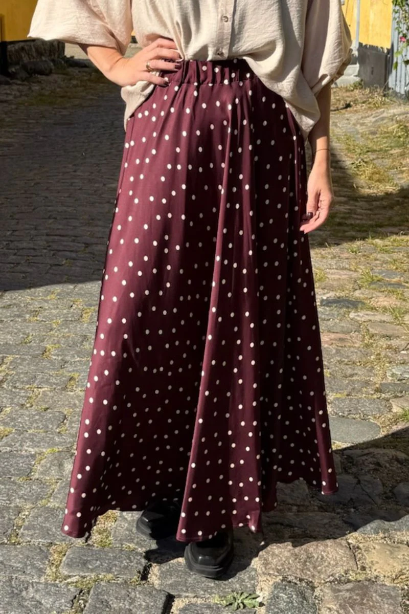 Valery Skirt | Plum | Nederdel fra Black Colour - Image 6