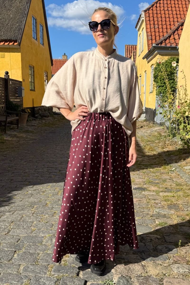 Valery Skirt | Plum | Nederdel fra Black Colour - Image 7