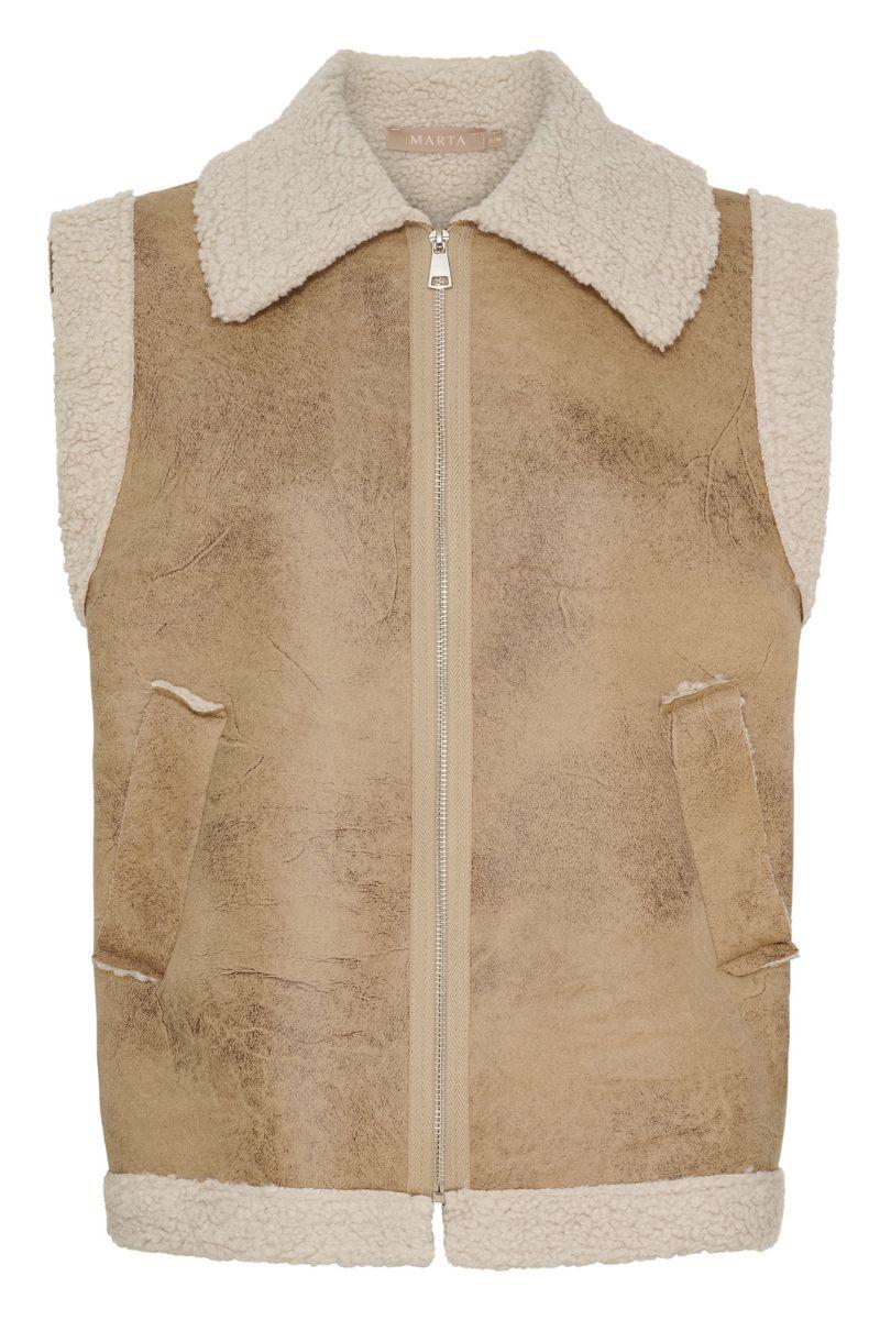 Valley Vest | Beige8 | Vest fra Marta du Chateau