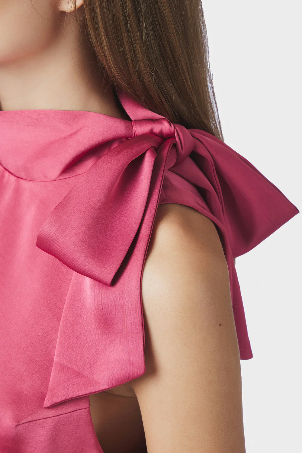 Veda Heavy Sateen Top | Cherry Pink | Top fra Neo Noir - Image 3