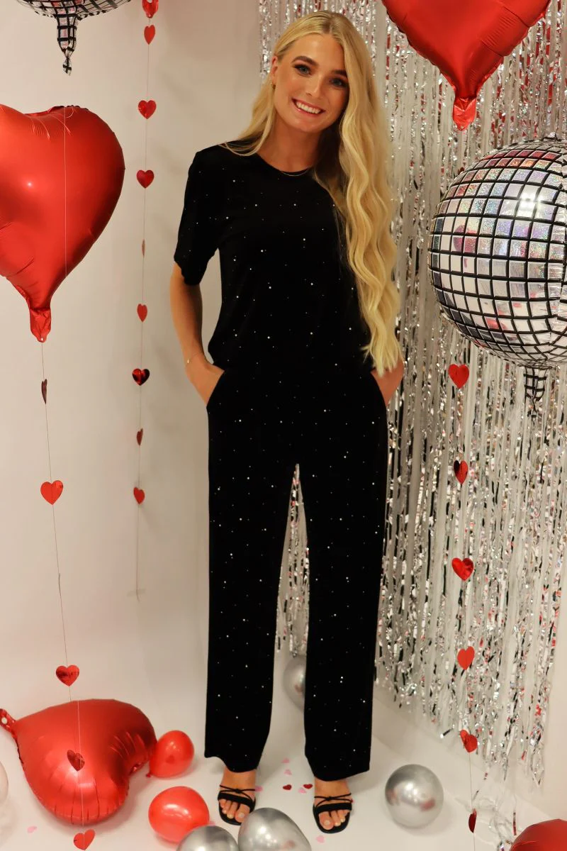 Velia Velvet Pants | Black | Bukser fra Liberté - Image 4