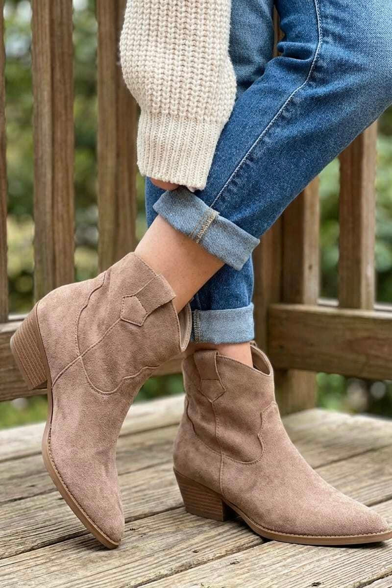 Vespa Western Boot | Taupe | Støvler fra Lazy Bear