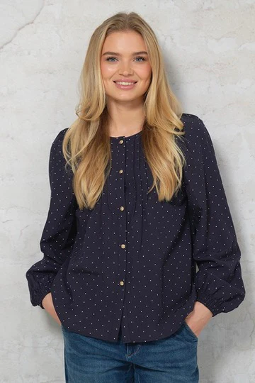 Victoria Blouse 2925 | Blue | Bluse fra Prepair