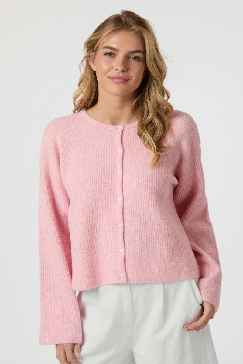 Vilja Knit Cardigan | Pink | Strik fra Neo Noir - Image 2